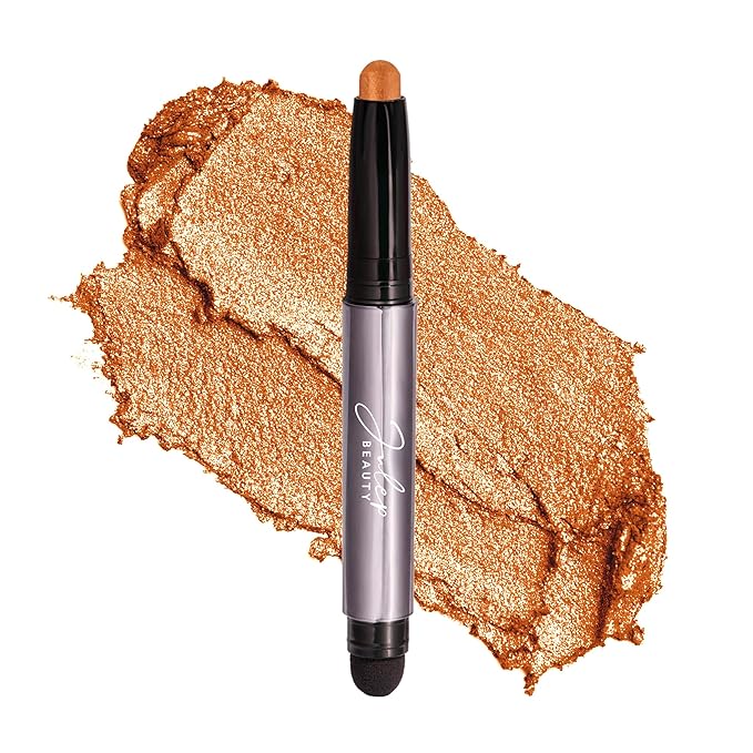 JulepBeauty Eyeshadow – Julep Eyeshadow 101 Cream-to-Powder Waterproof Shadow Stick – Marmalade Shimmer – Long-Lasting, Crease-Proof, Orange Apricot Shimmer Cream Eyeshadow with Built-in Smudger