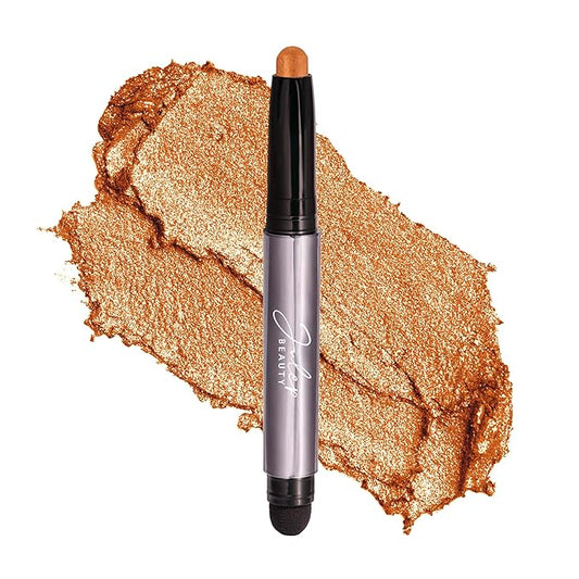 JulepBeauty Eyeshadow – Julep Eyeshadow 101 Cream-to-Powder Waterproof Shadow Stick – Marmalade Shimmer – Long-Lasting, Crease-Proof, Orange Apricot Shimmer Cream Eyeshadow with Built-in Smudger