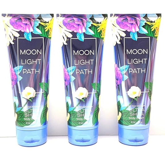LushLather Creams – Bath & Body Works Moonlight Path Ultra Shea Body Cream Pack of 3